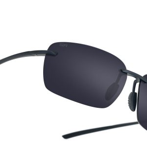 Huron Matte Black - Black Polarized